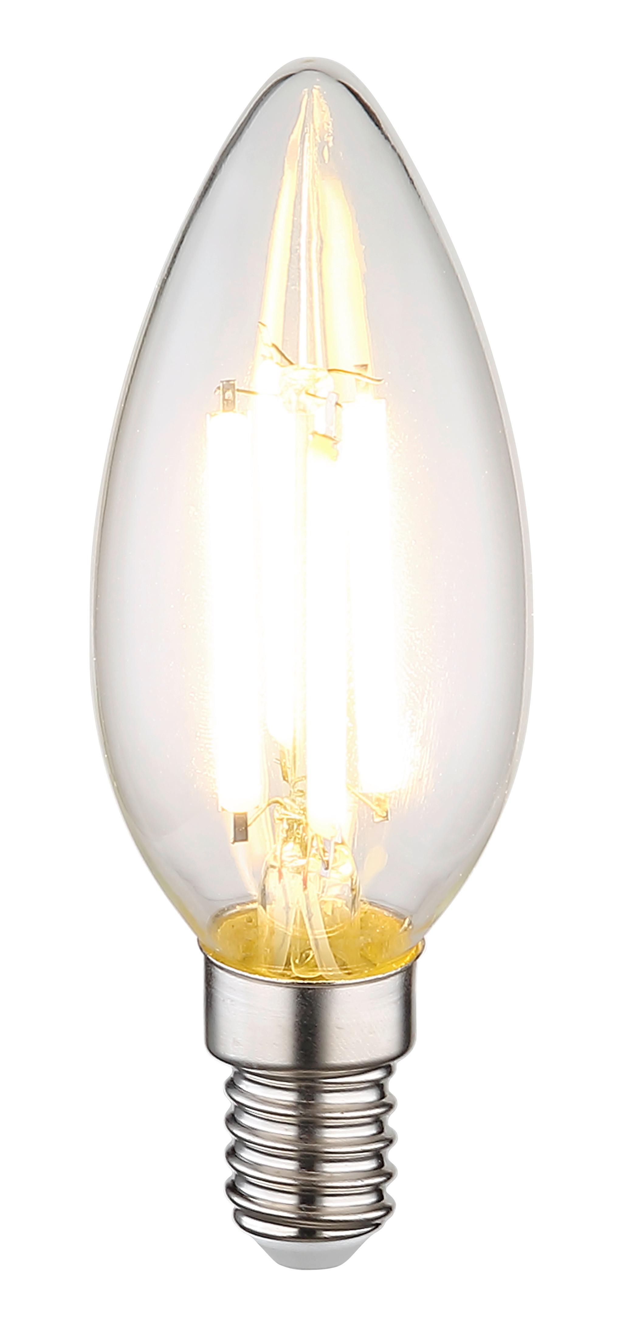 Led-sijalka 10577k, E14, 6 W - prozorno, kovina/steklo (3,5/9,8cm)