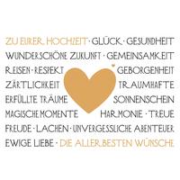 Glückwunschkarte Edelschwarz Multicolor - Basics, Papier (18/13cm)