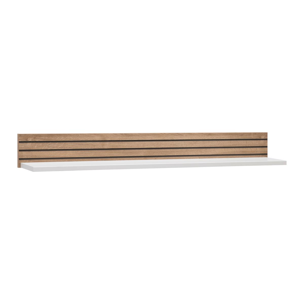 Wandboard Whitehouse 10Q8WR41 Weiss/Eichefarben - Weiss/Eichefarben, Modern, Holzwerkstoff (140/16/20cm) - Premium Living