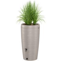 Übertopf Regentonne Gubo Grau - Grau, KONVENTIONELL, Kunststoff (59,5/112/59,5cm) - Mömax