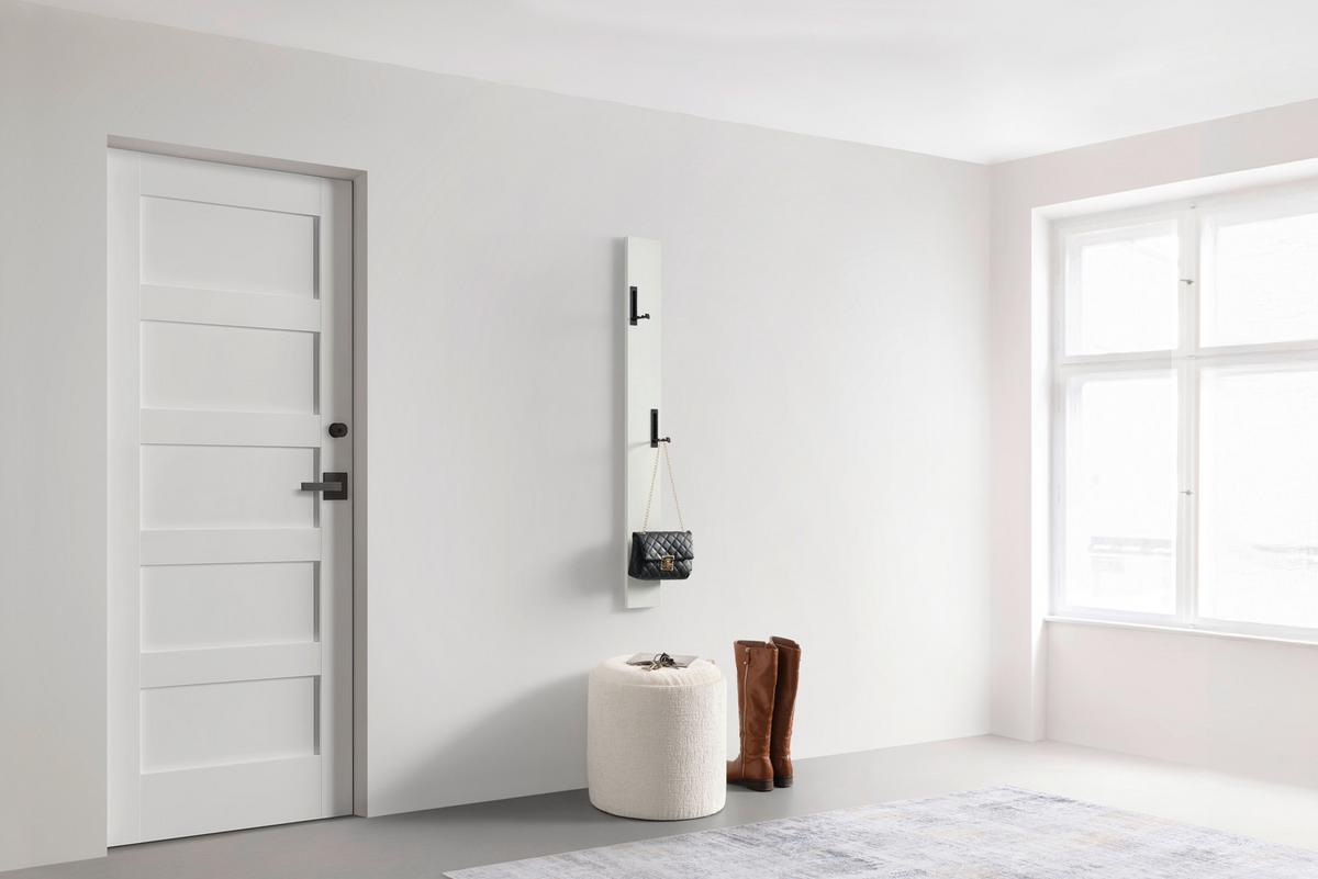 Garderobenpaneel Leony Weiß - Weiß, KONVENTIONELL, Holzwerkstoff (12/110/1.8cm) - Mömax