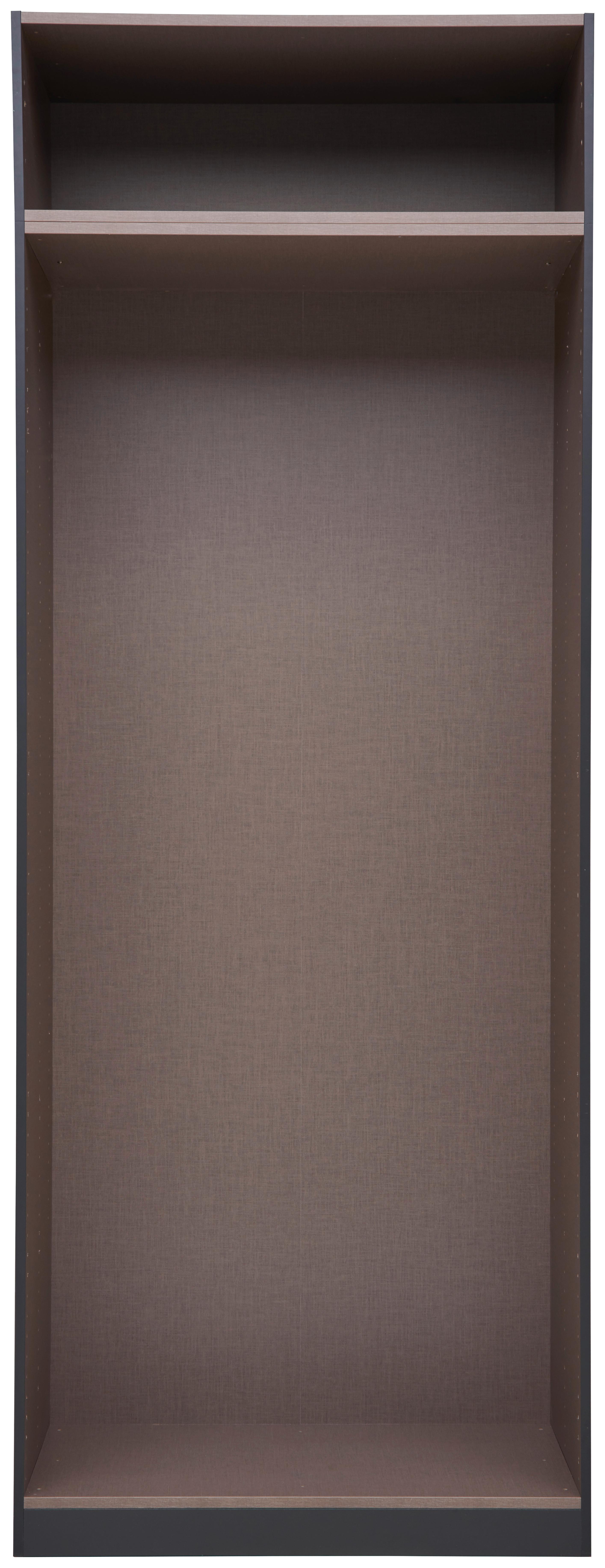 Kleiderschrankkorpus "UNIT" in Anthrazit - Anthrazit, MODERN, Holzwerkstoff (91,1/242,2/56,5cm) - Based