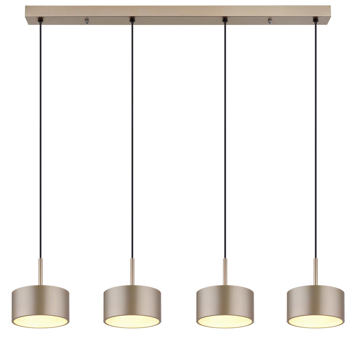 LAMPA WISZĄCA LED 56964-4H RAYMOND - czarny/biały, Design, tworzywo sztuczne/metal (86/15/150cm) - Globo