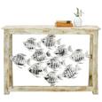 Konsole in Naturfarben/Alufarben - Alufarben/Naturfarben, LIFESTYLE, Holz/Metall (122/85/38cm) - Premium Living Konsole in Naturfarben/Alufarben - Alufarben/Naturfarben, LIFESTYLE, Holz/Metall (122/85/38cm) - Premium Living