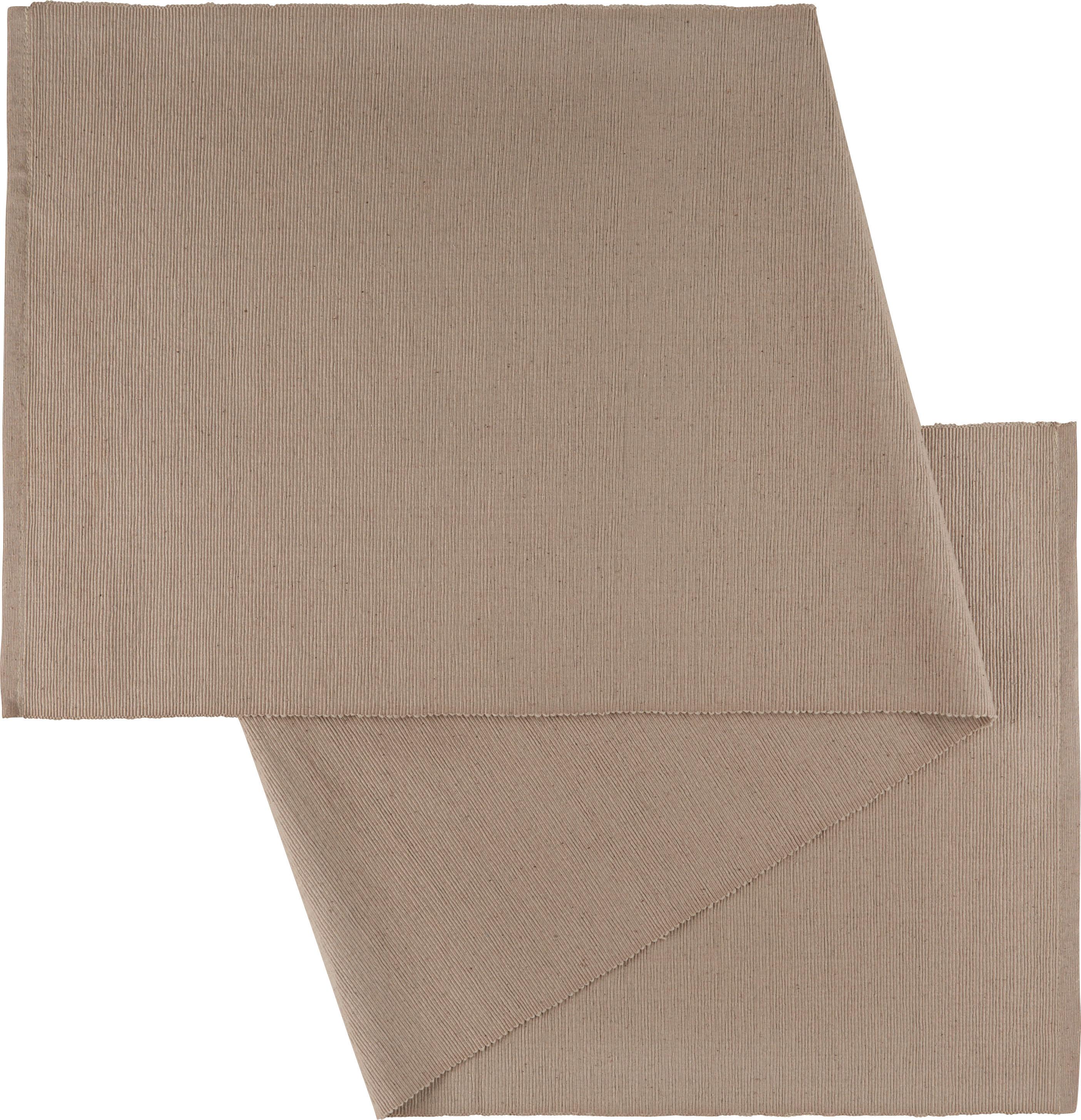 Traversă de masă Maren - bej, textil (40/150cm) - Modern Living
