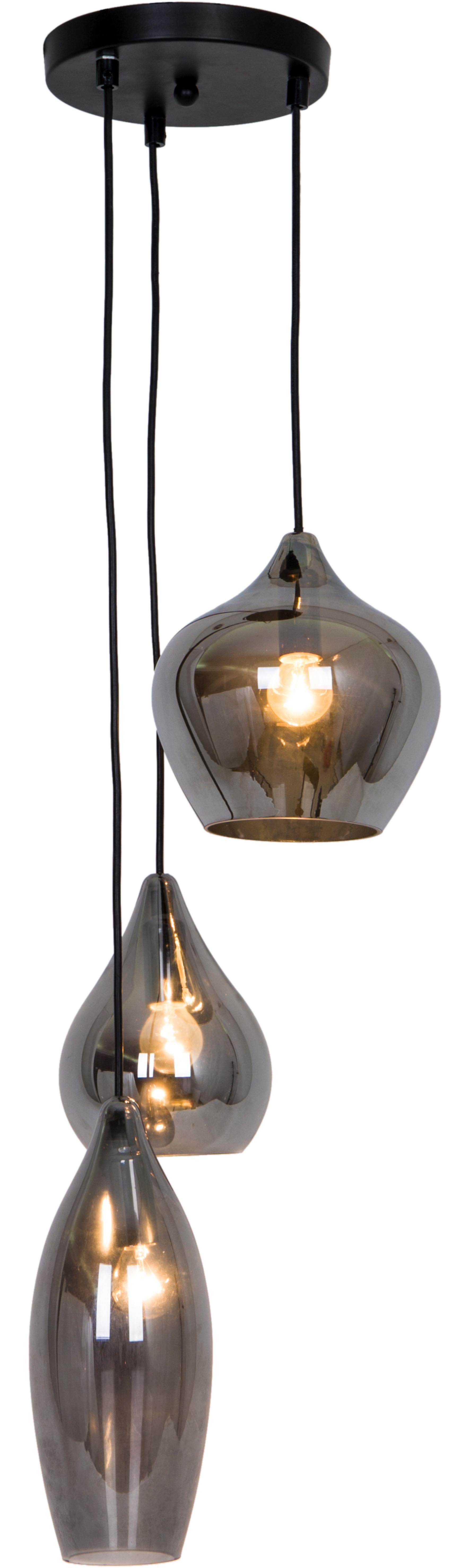 LAMPA WISZĄCA GLORIA*SBM* - szary, Trend, metal/szkło (29/130cm) - Marama
