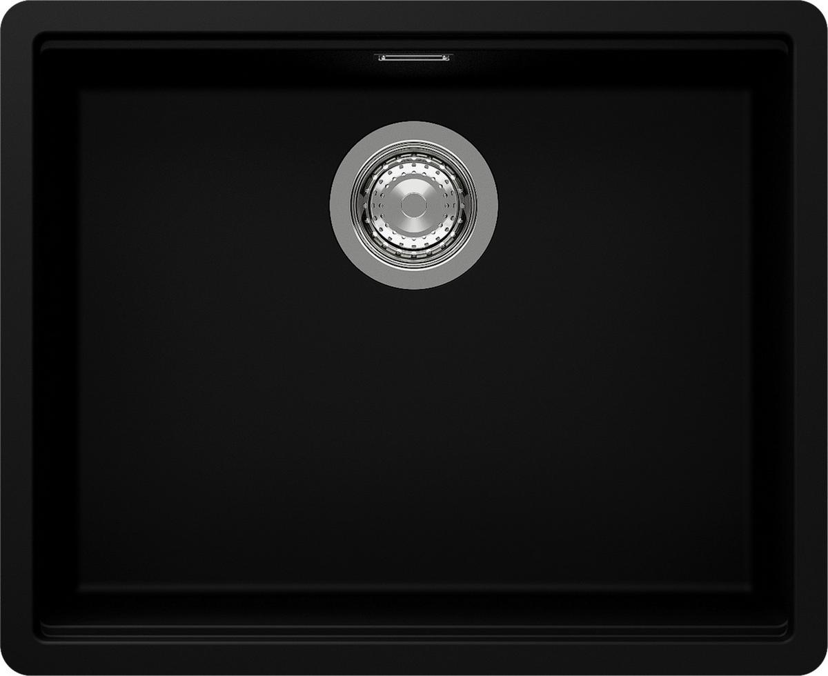 Spüle KIRN100LFBNGT flächenbündig, schwarz - MODERN (54,5/44,5cm) - Schock