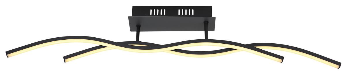 LED Mennyezeti Lámpa 67172d - grafitszürke/fekete, Design, műanyag/fém (88/8/15,5cm) - Globo
