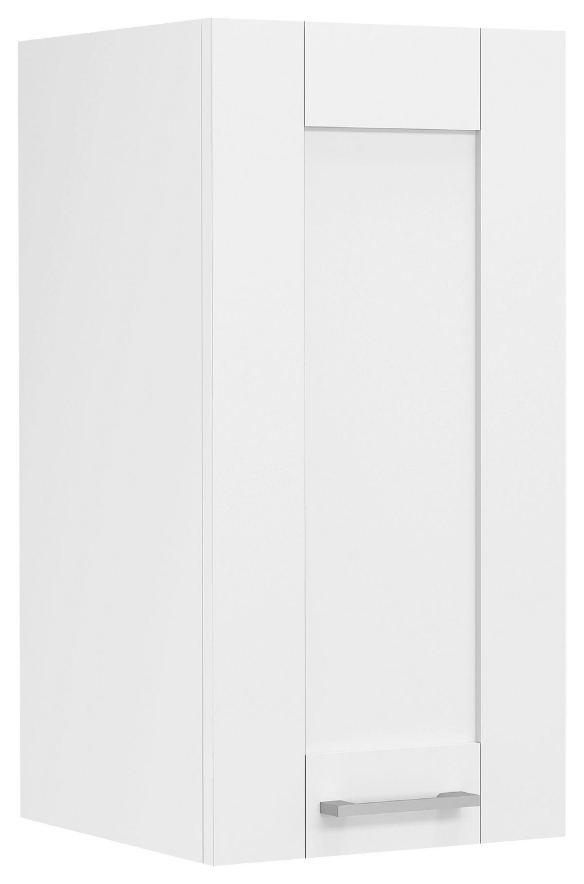 SZAFKA KUCHENNA GÓRNA COLURA - kolor srebrny/biały, Trend, materiał drewnopochodny/tworzywo sztuczne (30/60/31cm) - MID.YOU