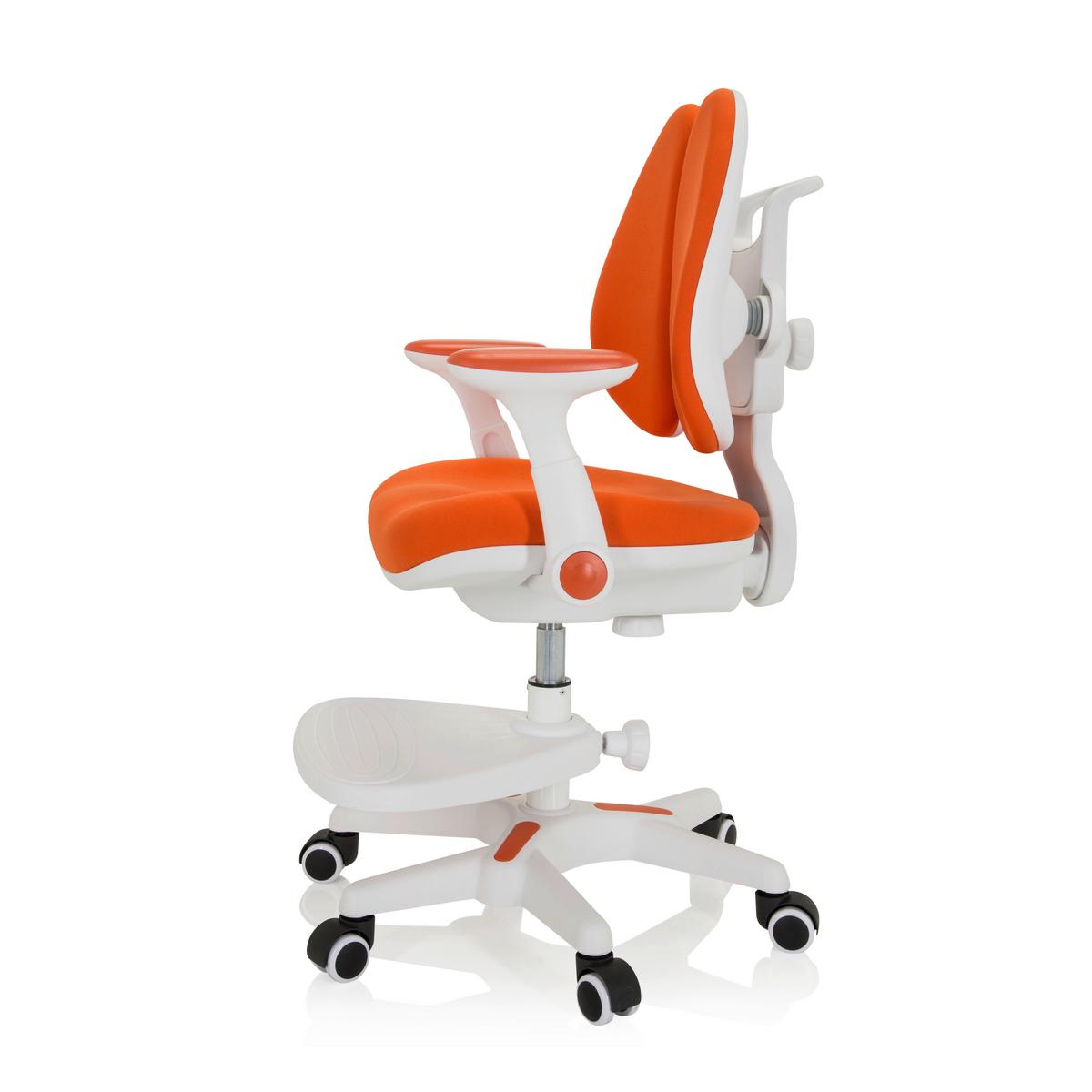 Otroški Vrtljivi Stol Kid Wing, Oranžna - bela/oranžna, Moderno, umetna masa/tekstil (56/88/52cm) - MID.YOU