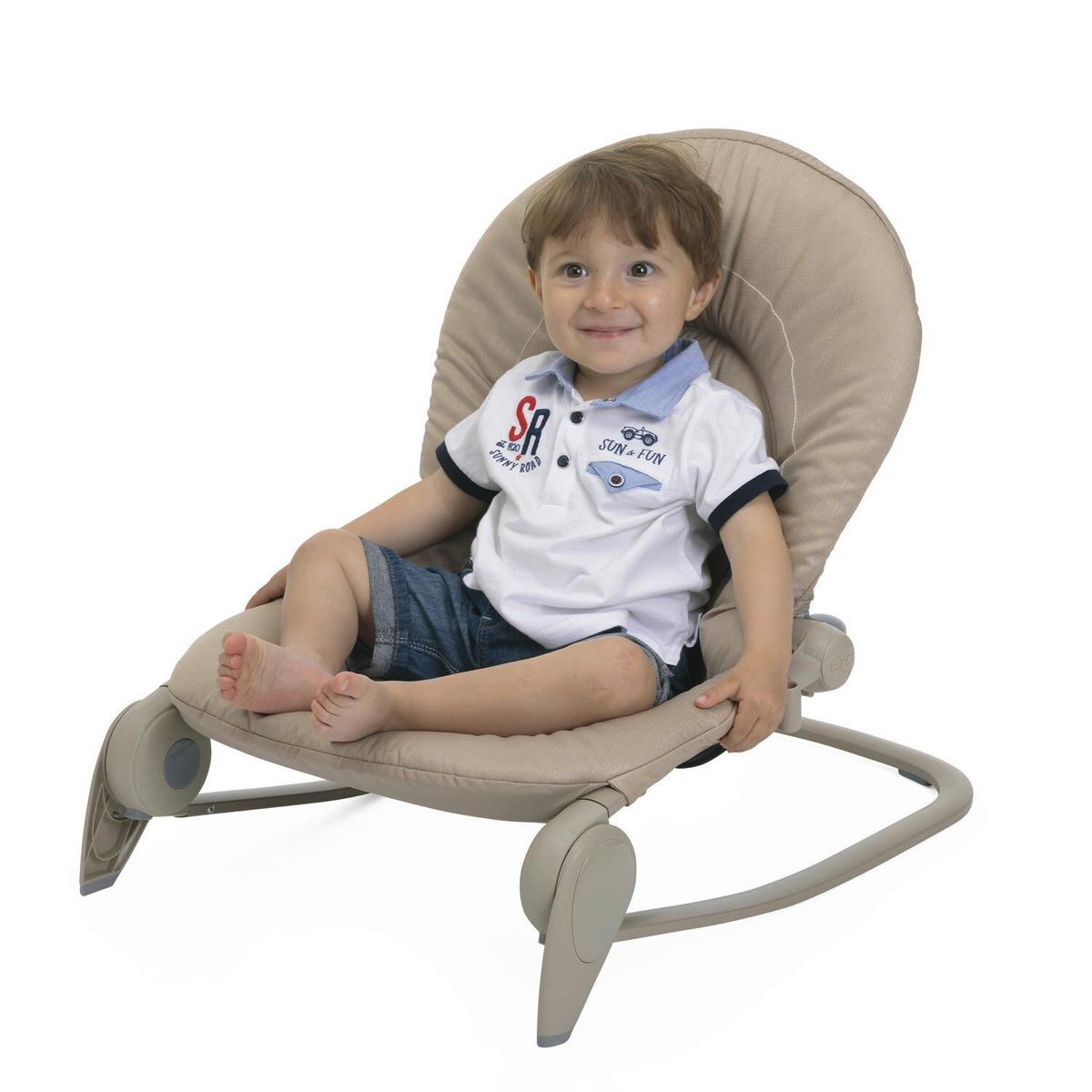 BUJAK SCHAUKELWIPPE HOOPLA - beżowy, Basics, tkanina (47/78/46/62cm) - Chicco