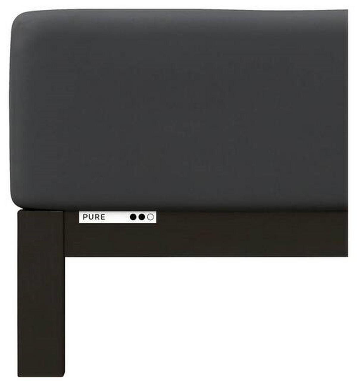 PRZEŚCIERADŁO(GUMKA)/BOXSPRING PURE BOXSPRING - ciemnoszary, Basics, tkanina (140-160/200-220cm) - Schlafgut