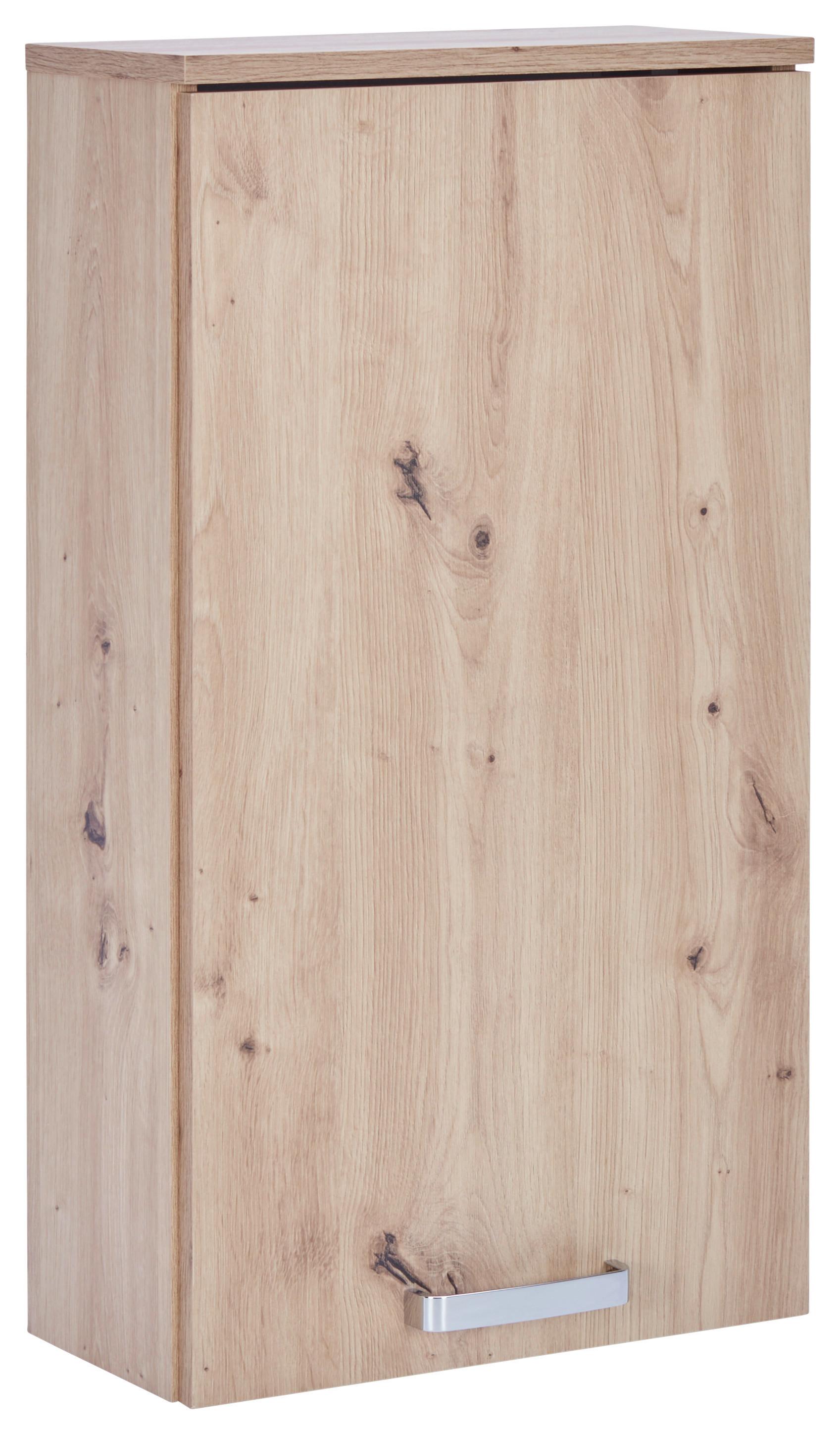 Viseći Element Fresh - hrast Artisan/boje kroma, Konvencionalno, drvni materijal/metal (40/75/20cm) - Modern Living