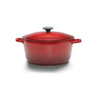 Cratiță cu capac ELISA 4,4L - roșu, Konventionell, metal (24/11cm) - Modern Living