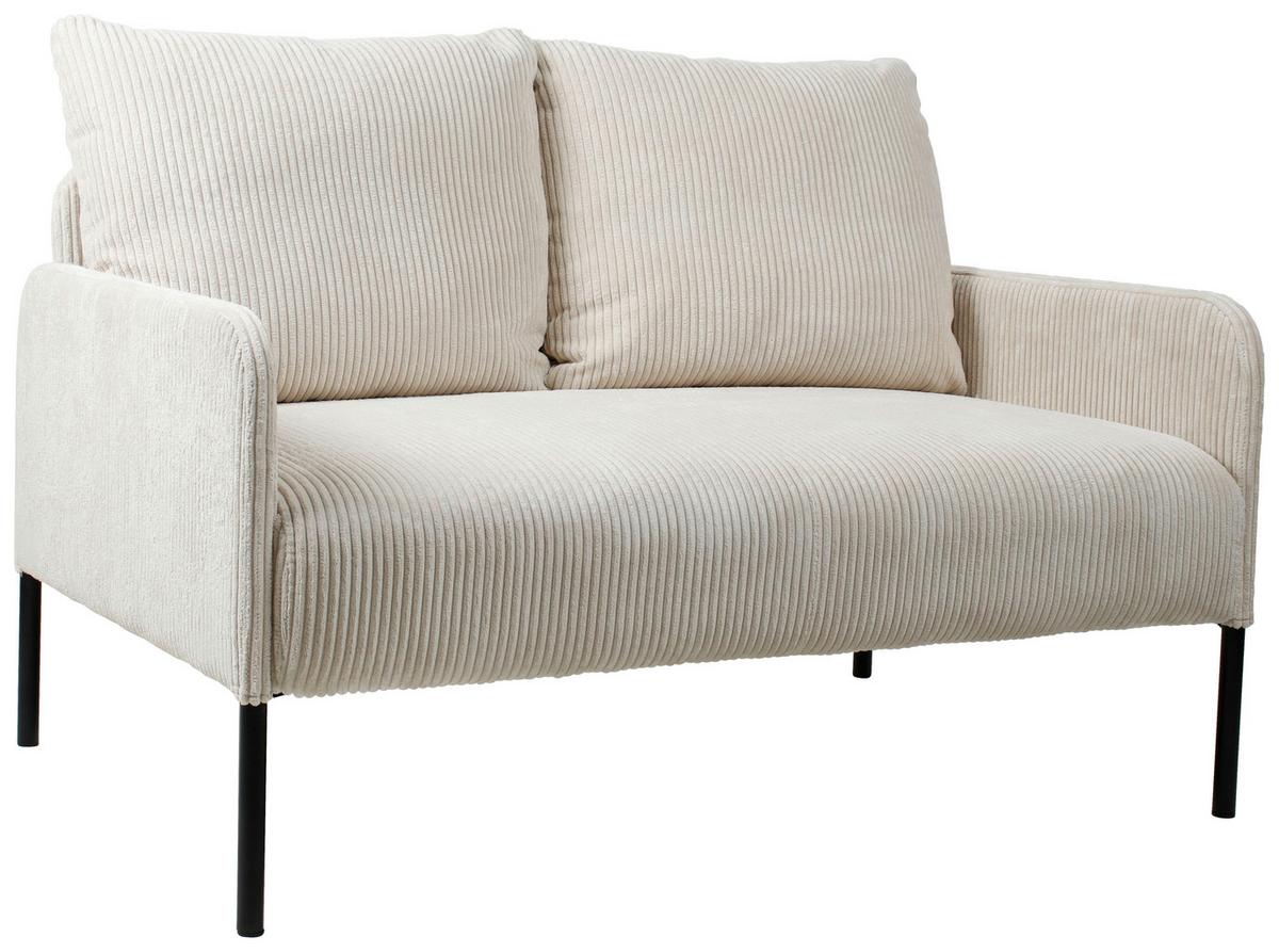 Zofa Cord - črna/bež, Moderno, kovina/tekstil (120/82/79cm) - Mömax