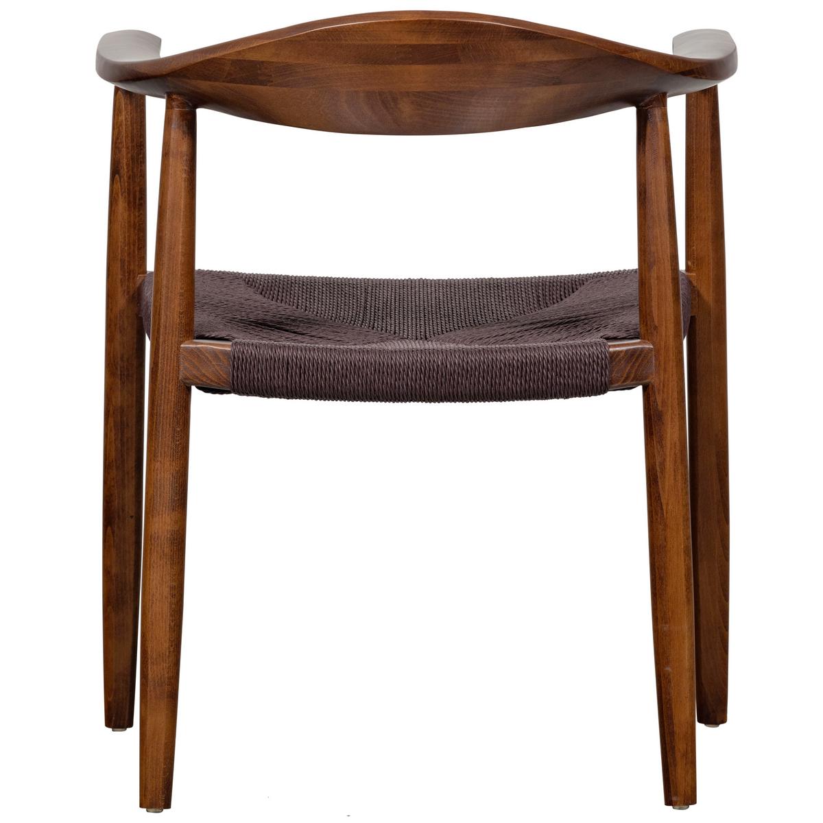 Armlehnstuhl-Set Embrace Dunkelbraun B: 64cm - Dunkelbraun, MODERN, Holz (64/76/53cm) - Livetastic