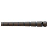 Wandgarderobe Schwarz/Walnussfarben - Walnussfarben/Schwarz, Design, Holz/Kunststoff (6,4/3,2/81,3cm) - Umbra