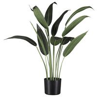Kunstpflanze Wassercana II in Grün - Schwarz/Grün, Basics, Kunststoff (90cm) - Modern Living