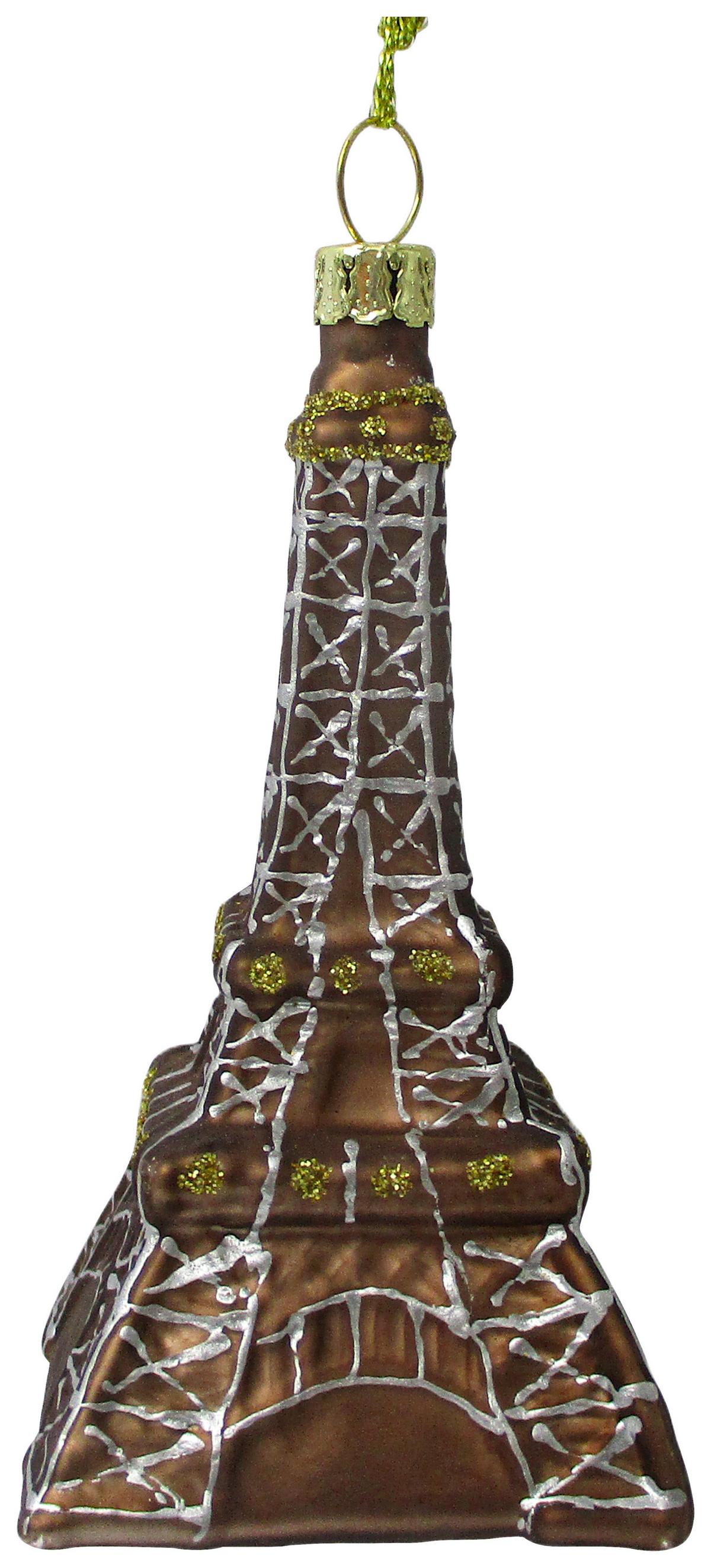 Ornamente brad de Crăciun Figures - maro/argintiu, sticlă/metal (5/9,5/5cm) - Modern Living