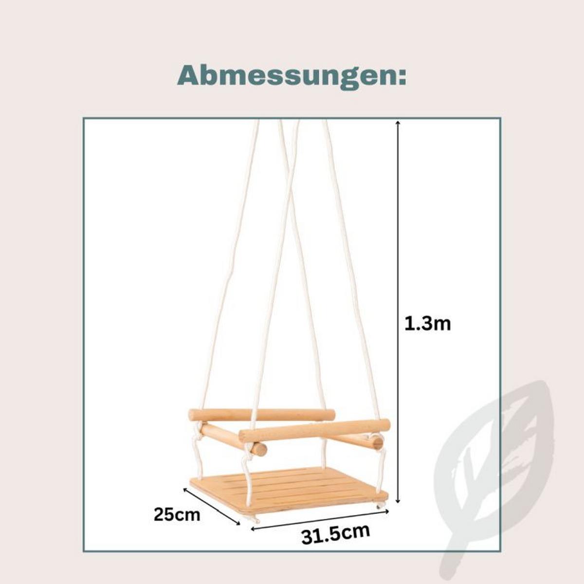 Gugalnica Cliff Baby, Pravi Les - barve breze, Basics, les (30/30/30cm) - CLIFF