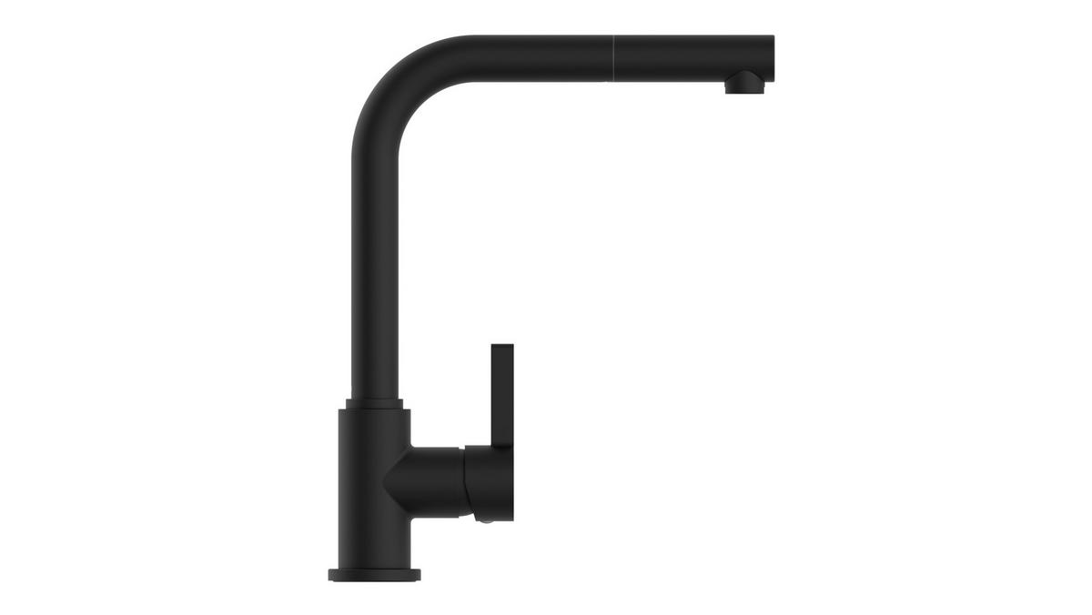 Küchenarmatur Sistant Oslo in Schwarz - Schwarz, Basics, Metall (32cm) - Sistant