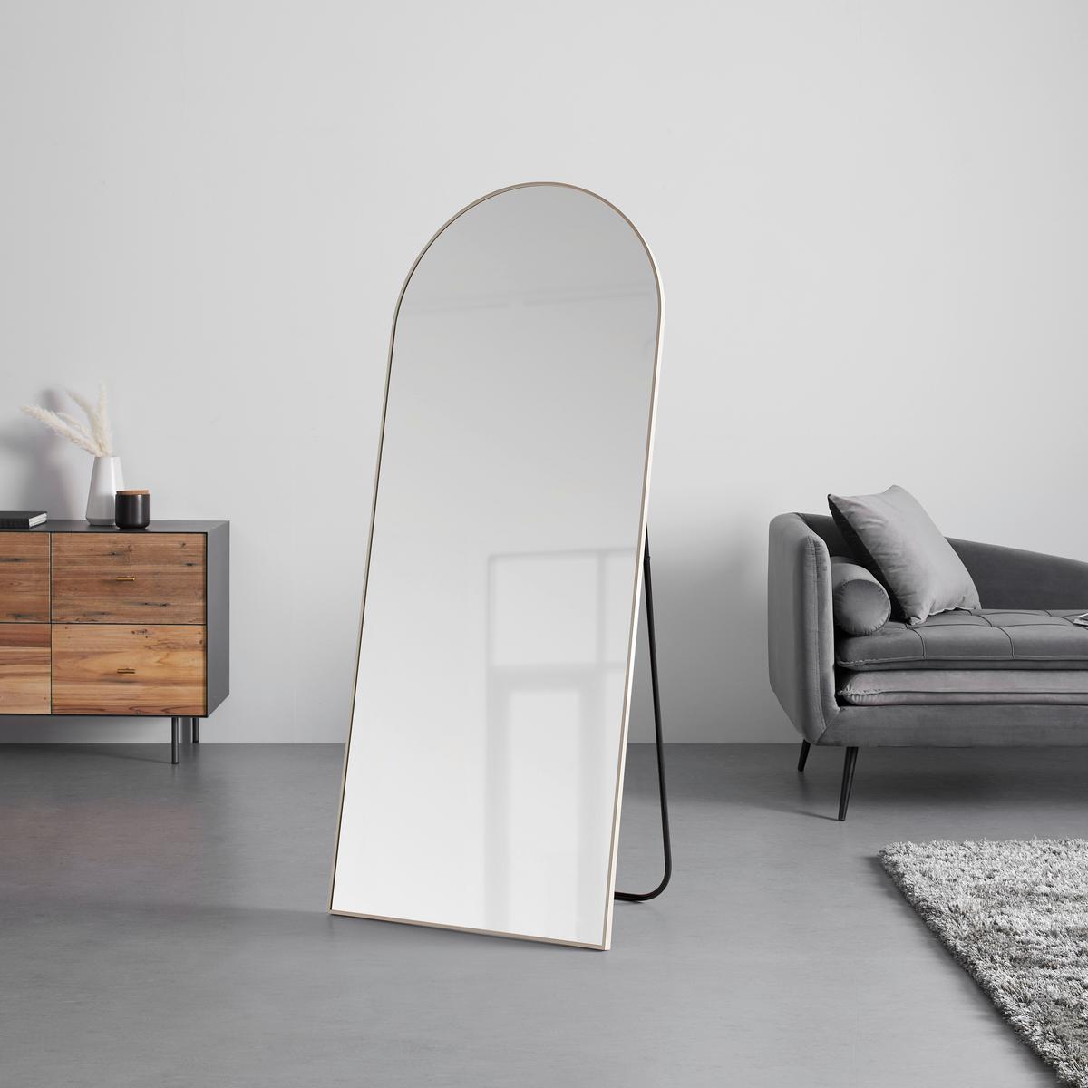 Standspiegel Britt Sandfarben - Sandfarben, Design, Glas/Metall (70/170cm) - Mömax