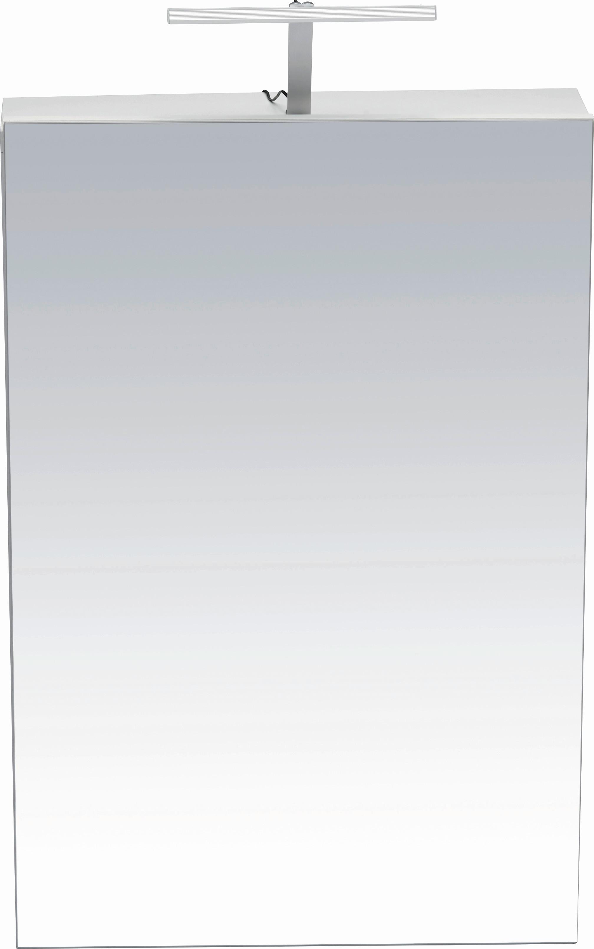 armoire à miroir Weiß - blanc, Modern, bois (50/75/16cm) - Mömax