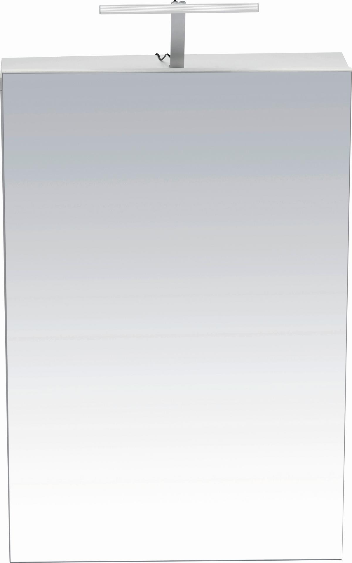 armoire à miroir Weiß - blanc, Modern, bois (50/75/16cm) - Mömax