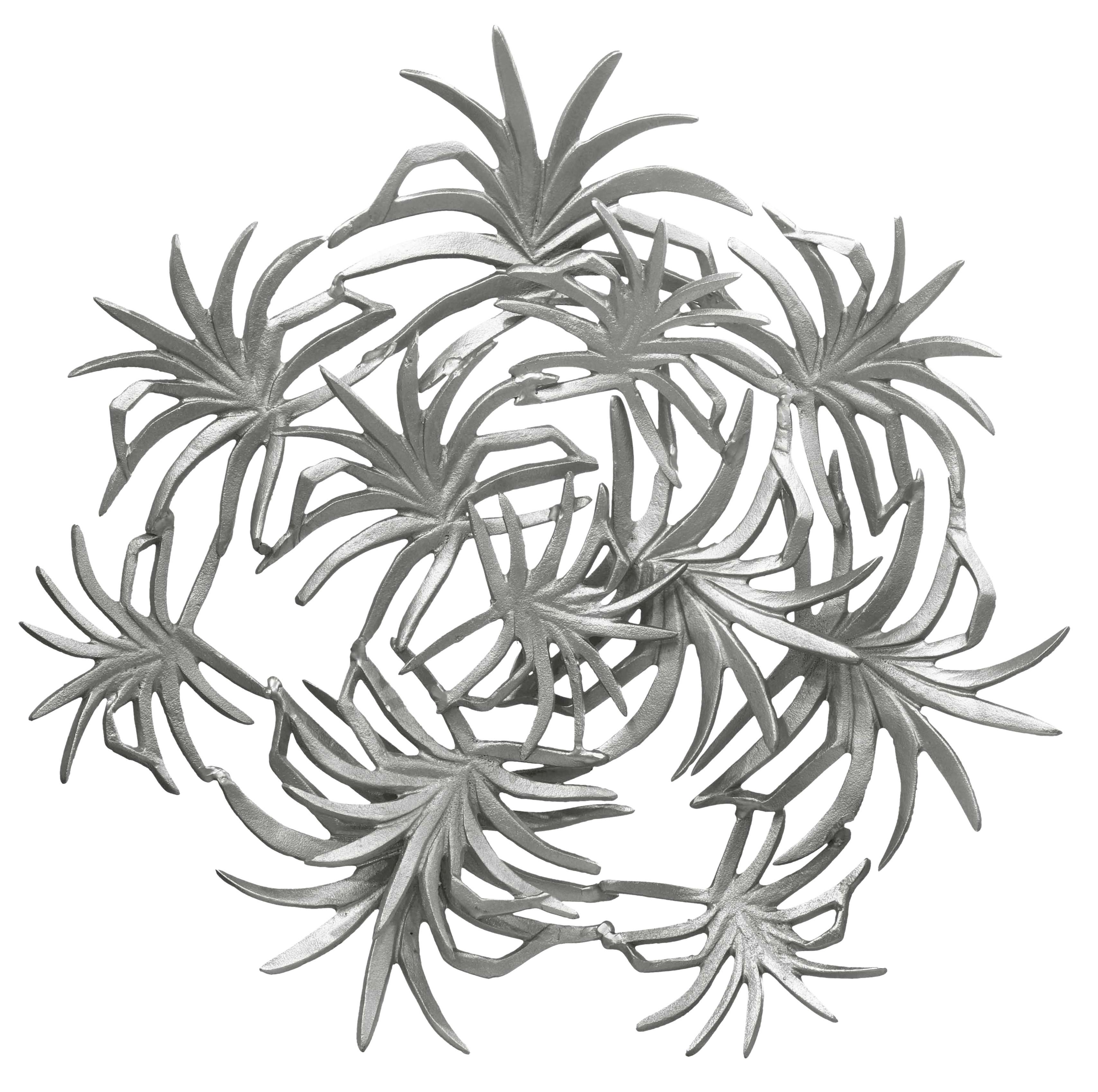 Wanddeko Domizil Silberfarben - Silberfarben, LIFESTYLE, Metall (70/9/70cm) - Kayoom