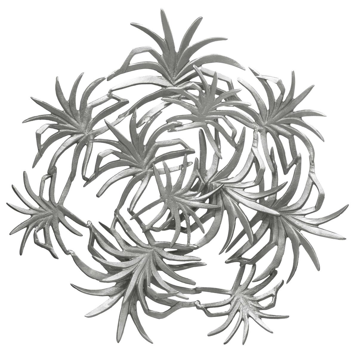 Wanddeko Domizil Silberfarben - Silberfarben, LIFESTYLE, Metall (70/9/70cm) - Kayoom