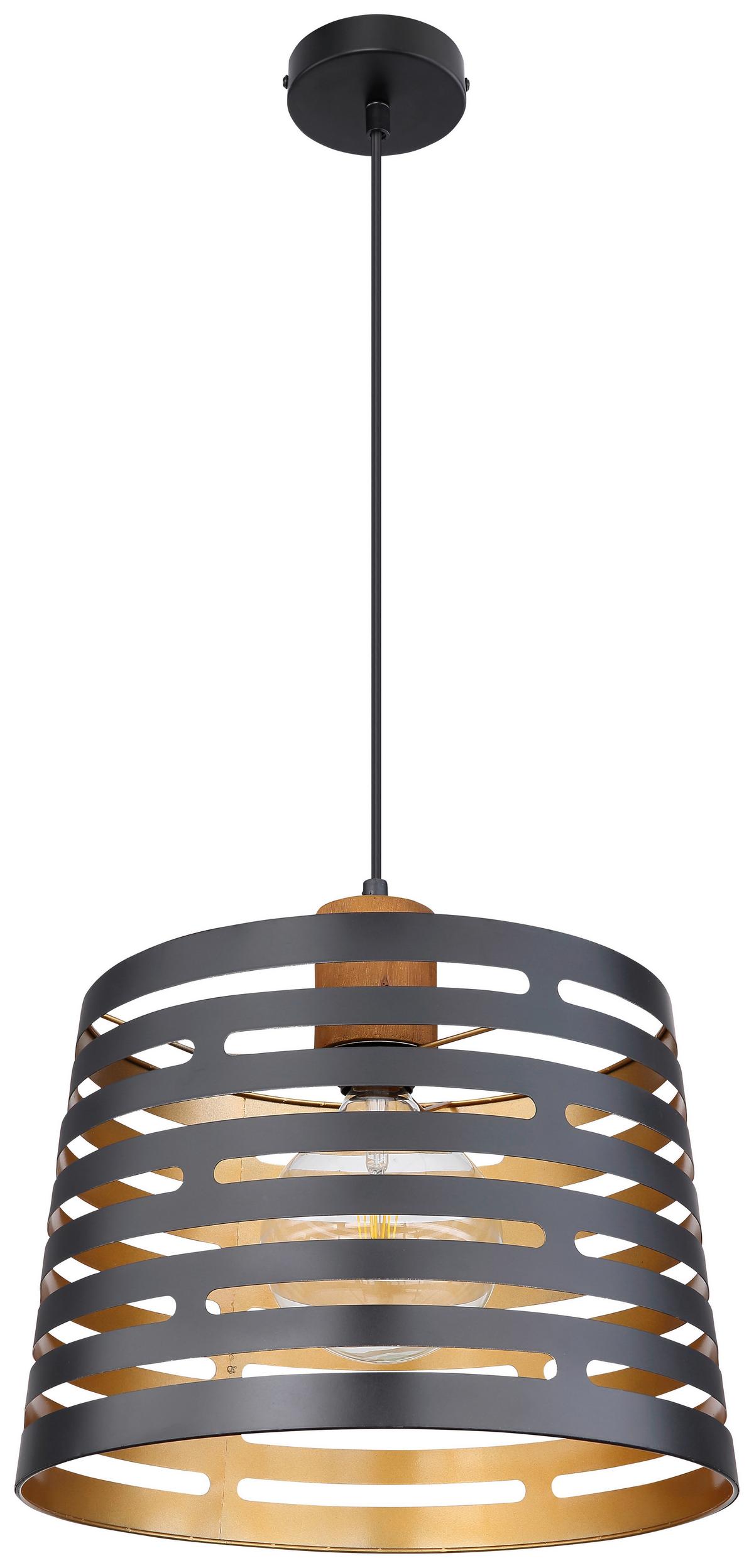 Svjetiljka Viseća 15451h1 - prirodne boje/zlatne boje, Natur, drvo/metal (35/120cm) - Globo