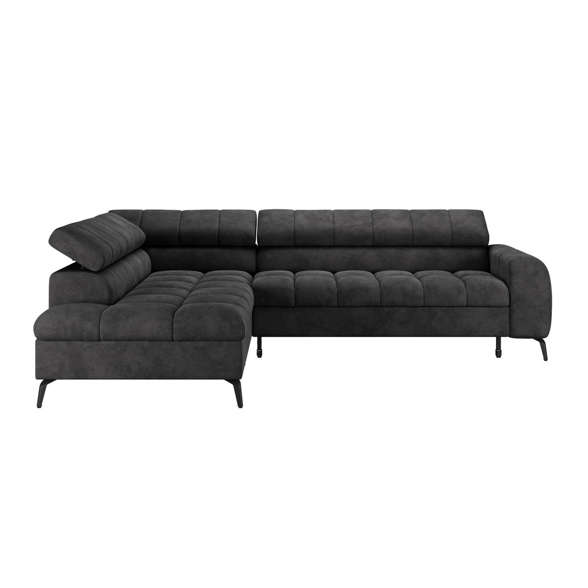Kutna Garnitura Volf - crna, Trend, tekstil/metal (203/261cm)