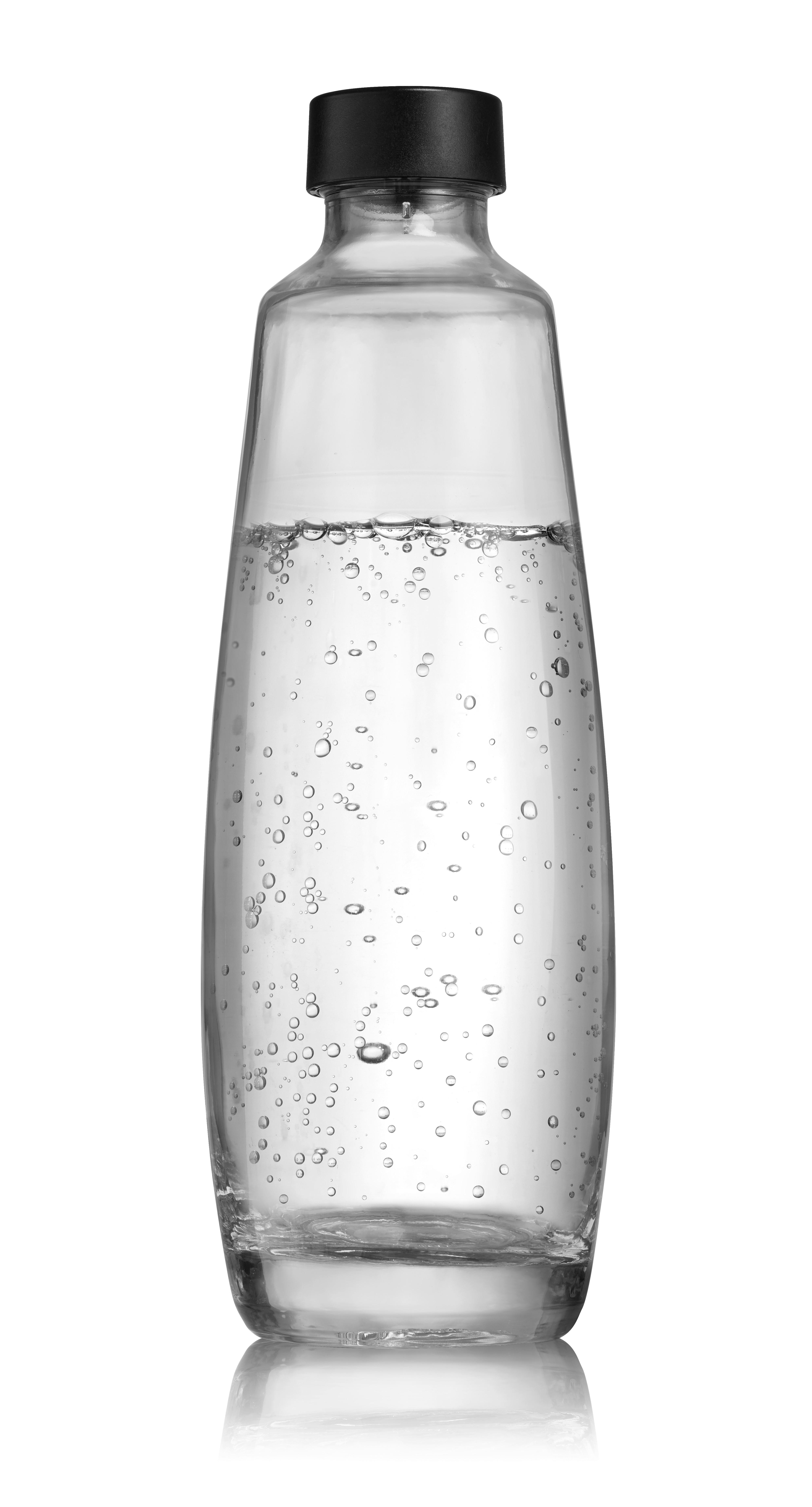 BUTELKA DO SATURATORA 1047205490 - czarny, Basics, szkło (19,5/10/28,5cm) - SodaStream