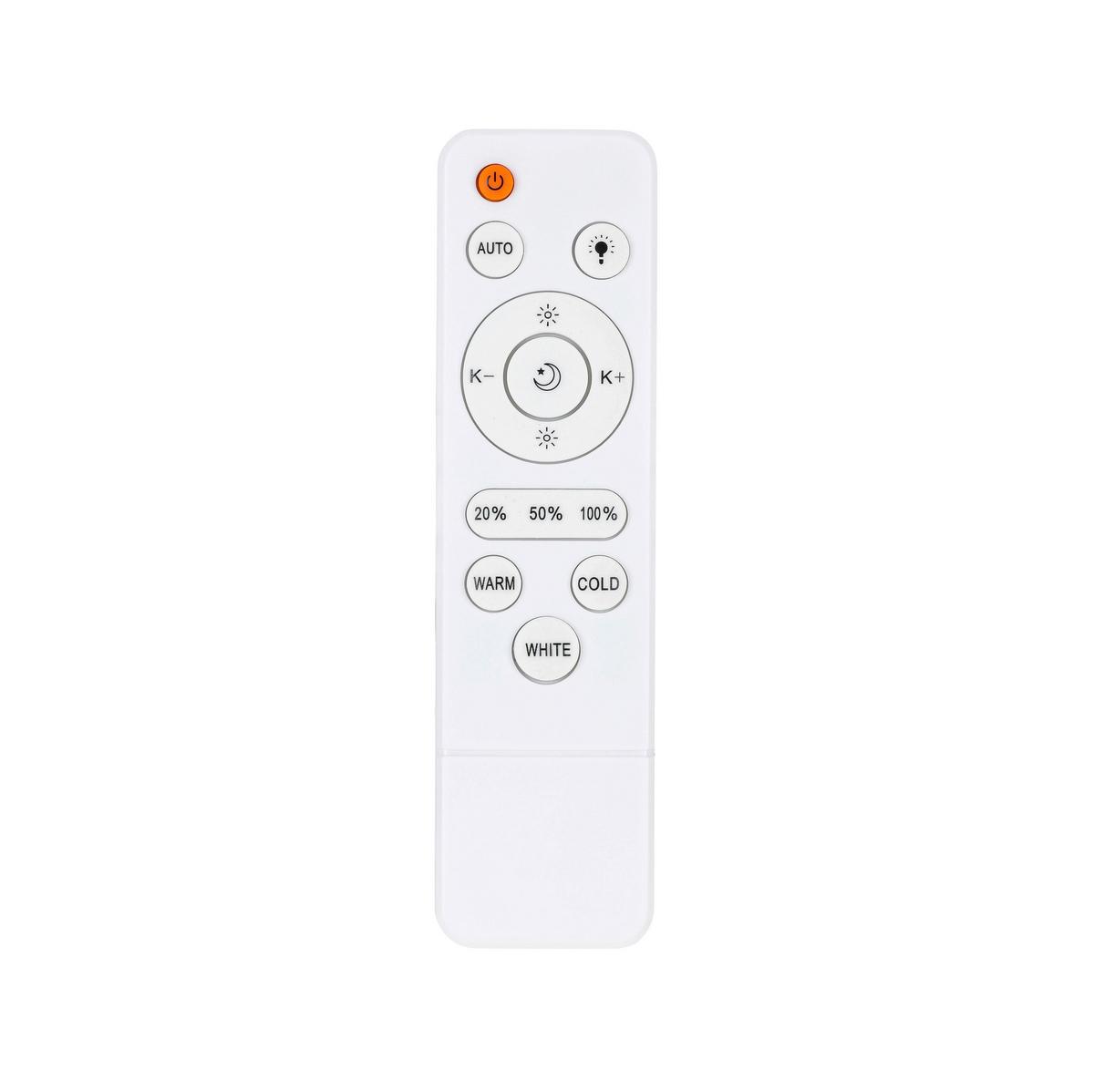 Plafonieră cu LED Jannek - alb/negru, Modern, plastic/metal (33/33/5,5cm) - Premium Living