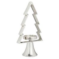 Kerzenhalter Mukayle Chromfarben - Chromfarben, LIFESTYLE, Metall (17/9.5/34cm)