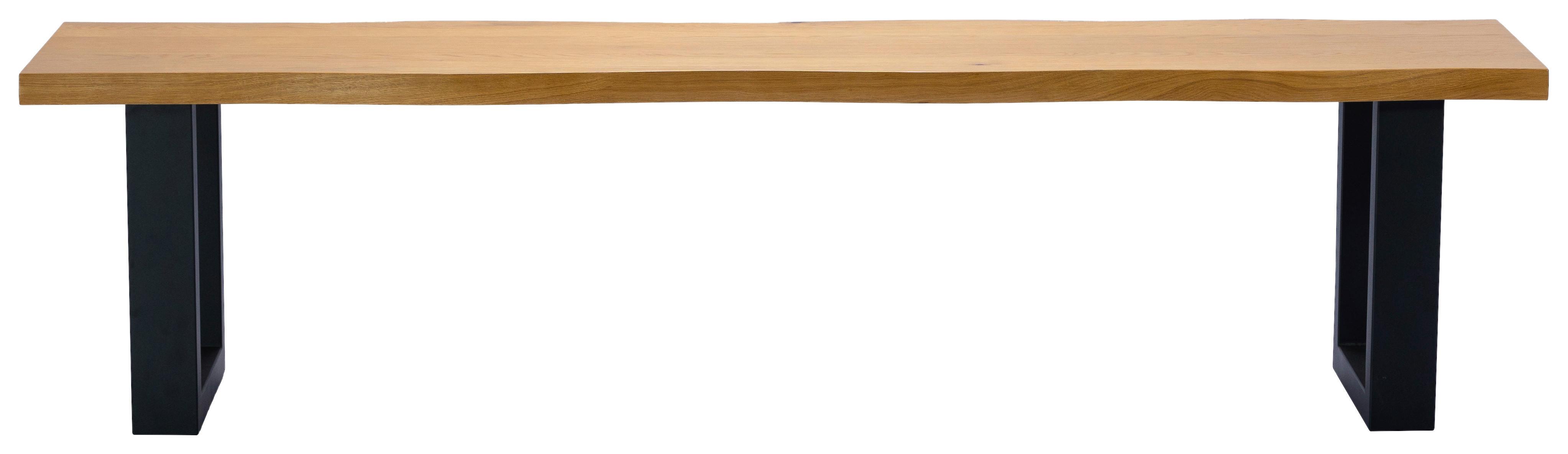 Ülőpad Boston - fekete/Artisan tölgy, Modern, fa/fém (120/45/38cm) - Modern Living