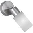 Strahler Iris, max. 4 Watt - Weiß/Nickelfarben, KONVENTIONELL, Glas/Metall (8/23cm)