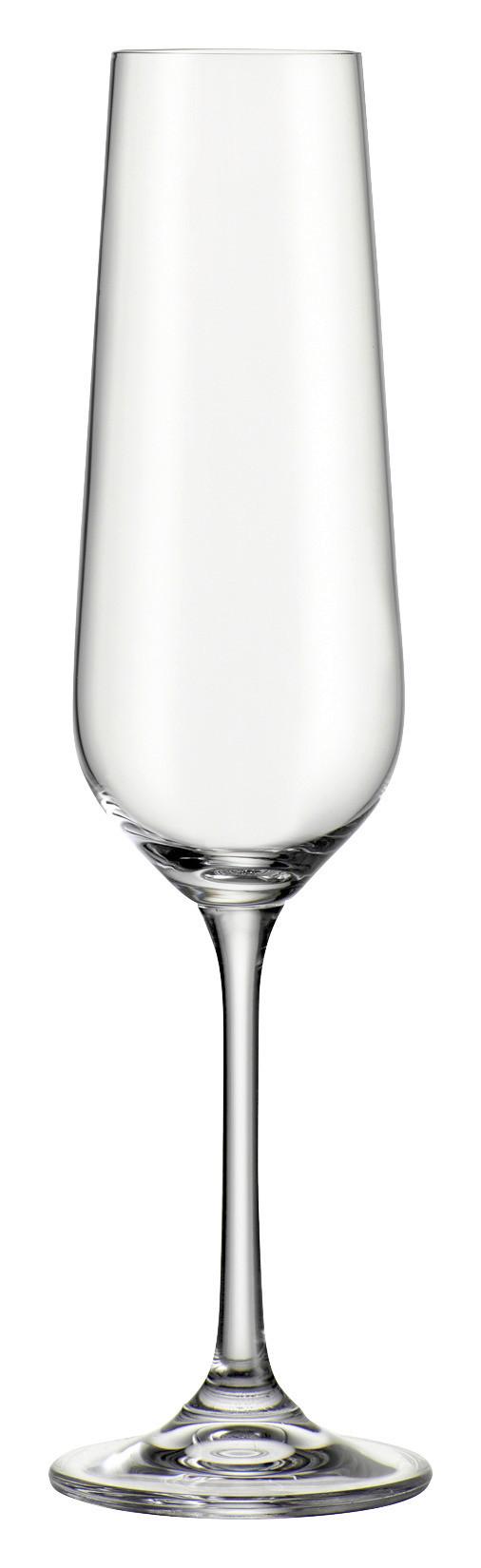 Pahar vin spumant Norma - clar, Modern, sticlă (0,22l) - Bohemia