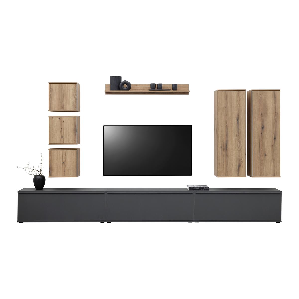 Hängeschrank in Eichefarben - MODERN, Holzwerkstoff/Kunststoff (42,2/43,4/32cm) - Mömax