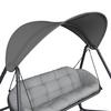 HAMMOCK HOLIDAY - ljusgrå/antracit, Modern, metall/textil (234,5/201/131,3cm) - Mömax
