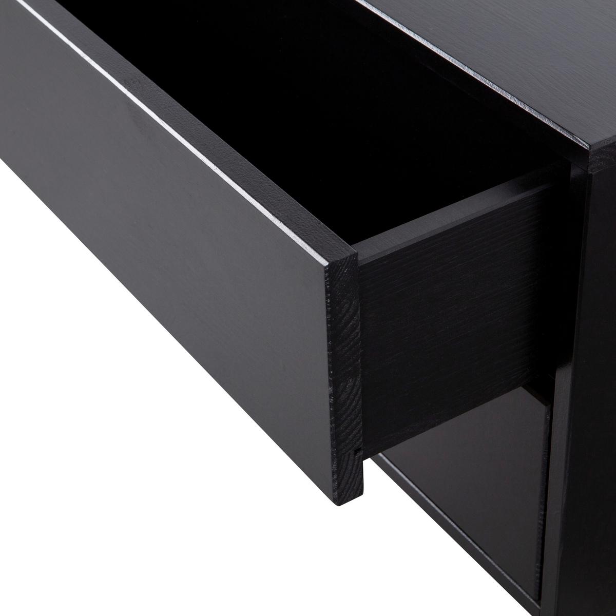 Lowboard Finca Schwarz - Schwarz, Design, Holz (100/40/40cm) - Livetastic