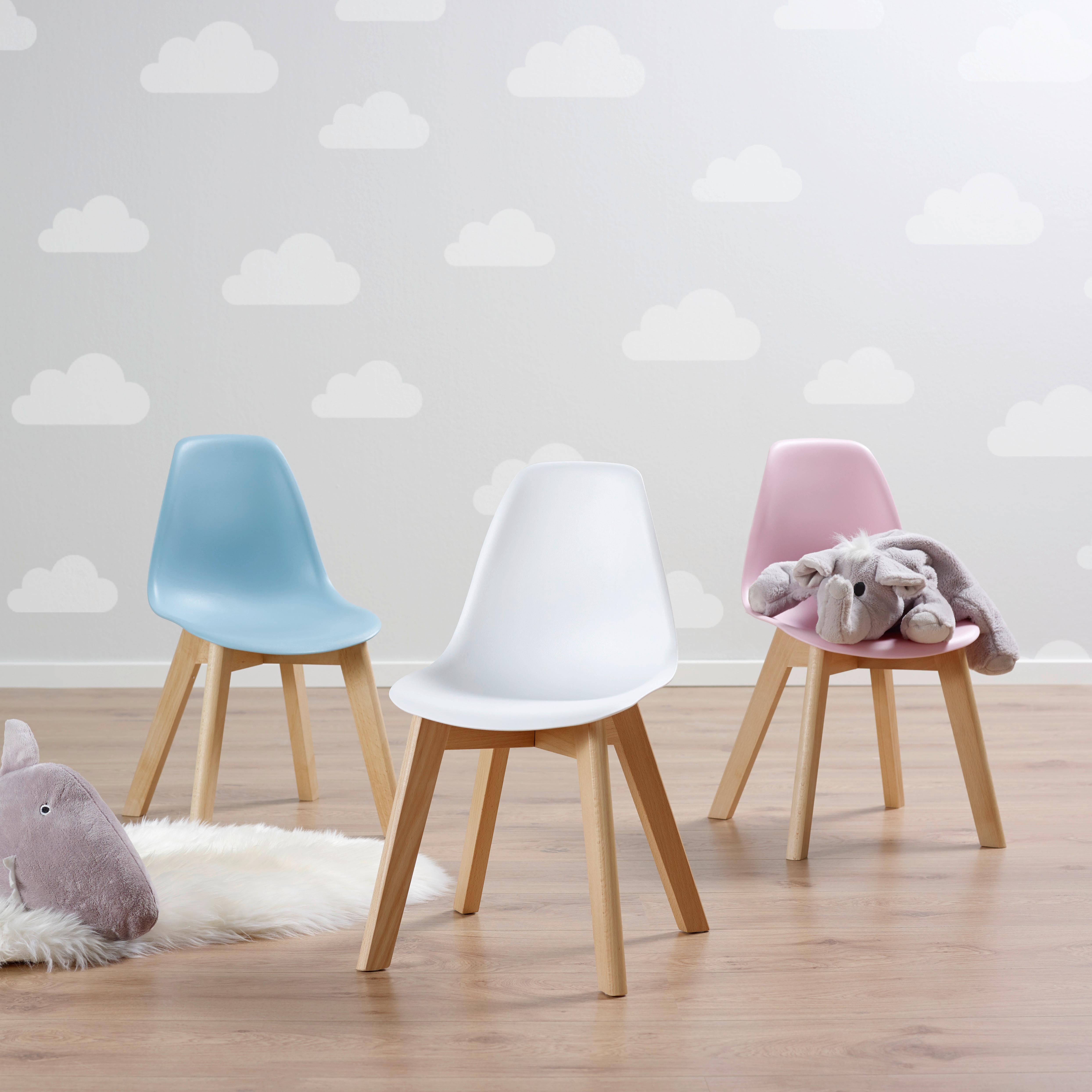 BARNSTOL TIBBY - vit, Modern, trä/plast (30/56,5/32,5cm) - Bessagi Kids