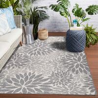 Outdoorteppich Noura Grau/Weiß ca. 160x230 cm - Grau, MODERN, Textil (160/230cm) - Bessagi Garden