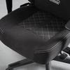 GAMINGSTOL DRAGON -EXKLUSIV- - vit/svart, Modern, metall/textil (64/127-135/69cm) - Mömax