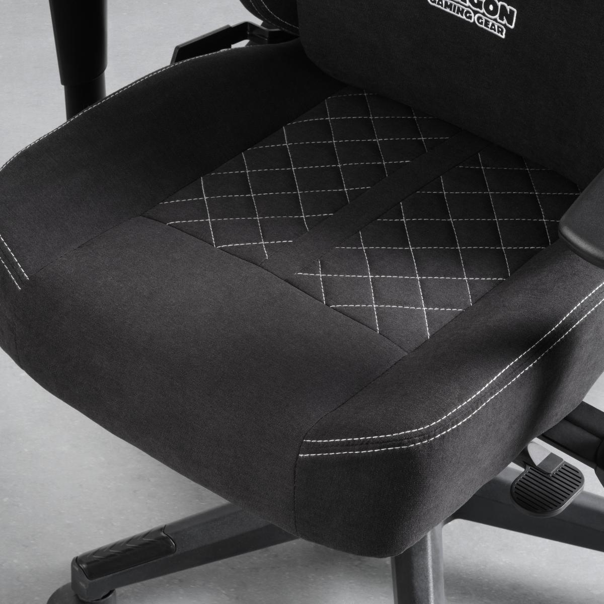 Gamingstuhl Dragon Schwarz/Weiß - Schwarz/Weiß, MODERN, Kunststoff/Textil (64/127-135/69cm) - Mömax