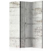 Paravent Urban Bunker Weiß/Hellgrau - Hellgrau/Weiß, Basics, Holz/Textil (135/172/3cm) - artgeist