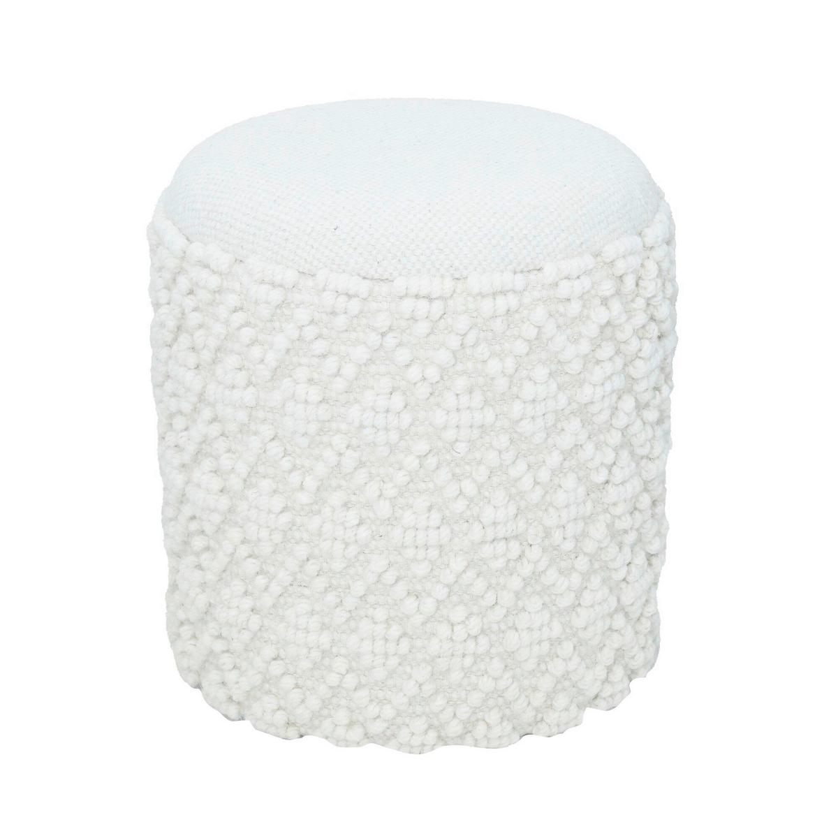 HOCKER WL7.420 - Weiss, Basics, Textil (40/45/40cm) - Livetastic