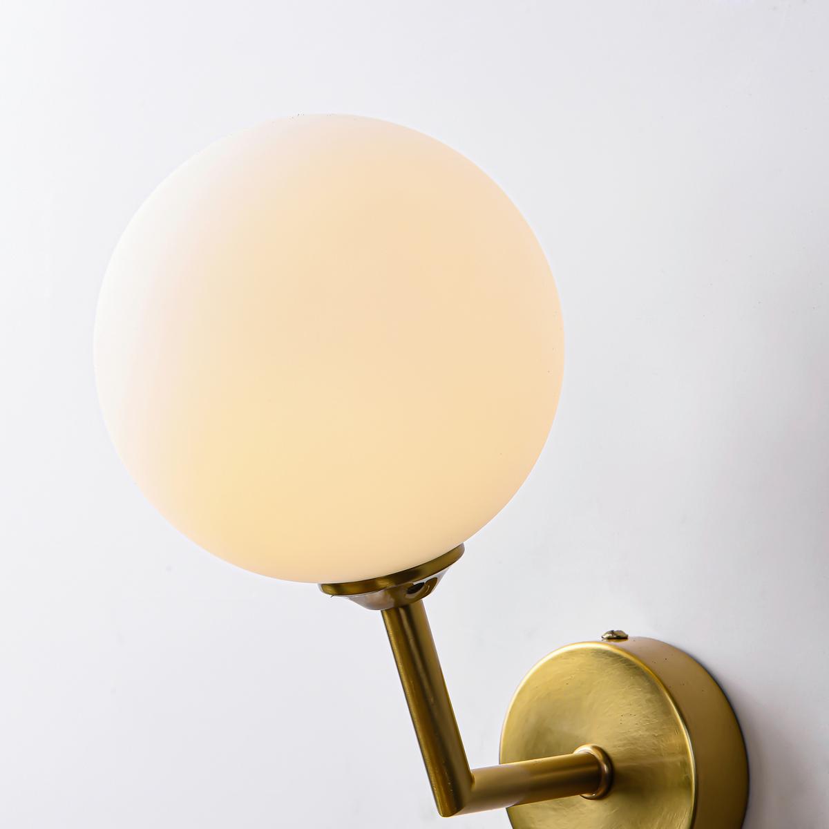 Wandleuchte Lp-002/1w Dorado - Goldfarben, Konventionell, Glas (21.5/12/18cm)