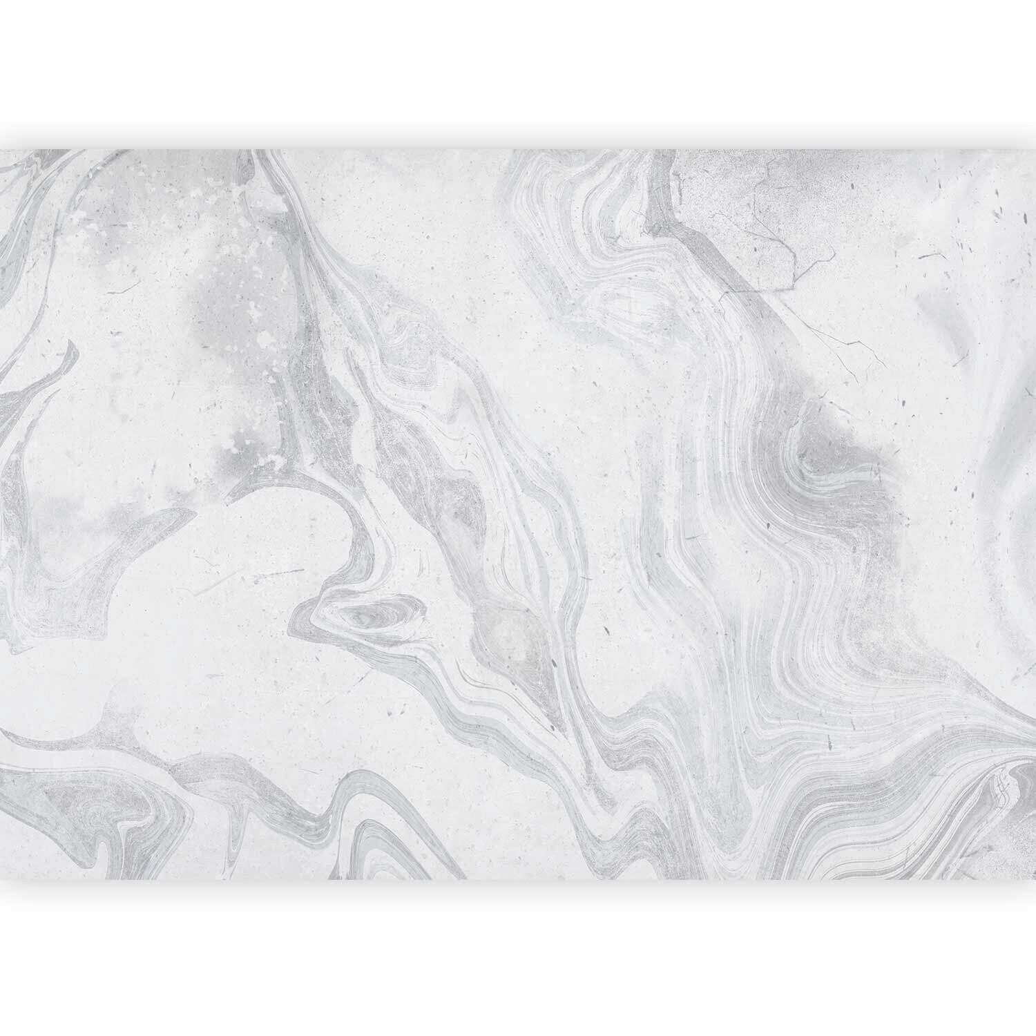 Fototapeta Cloudy Marble, 450x315cm - siva/svetlo siva, Trendi, tekstil (450/315cm) - artgeist