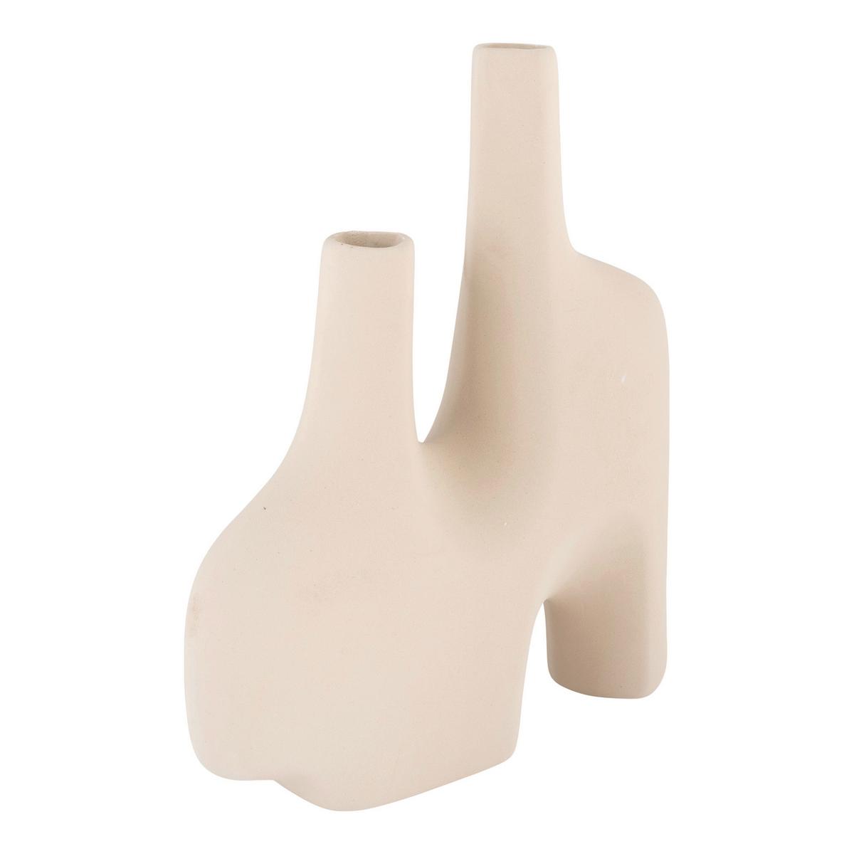 Vase Sandfarben - Sandfarben, Basics, Keramik (23,5/27/8cm)